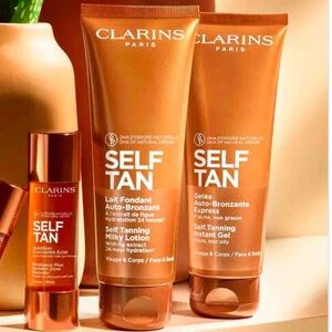 Clarins Radiance Plus Golden Glow Booster Self Tanning Instant Gel Milky Lotion